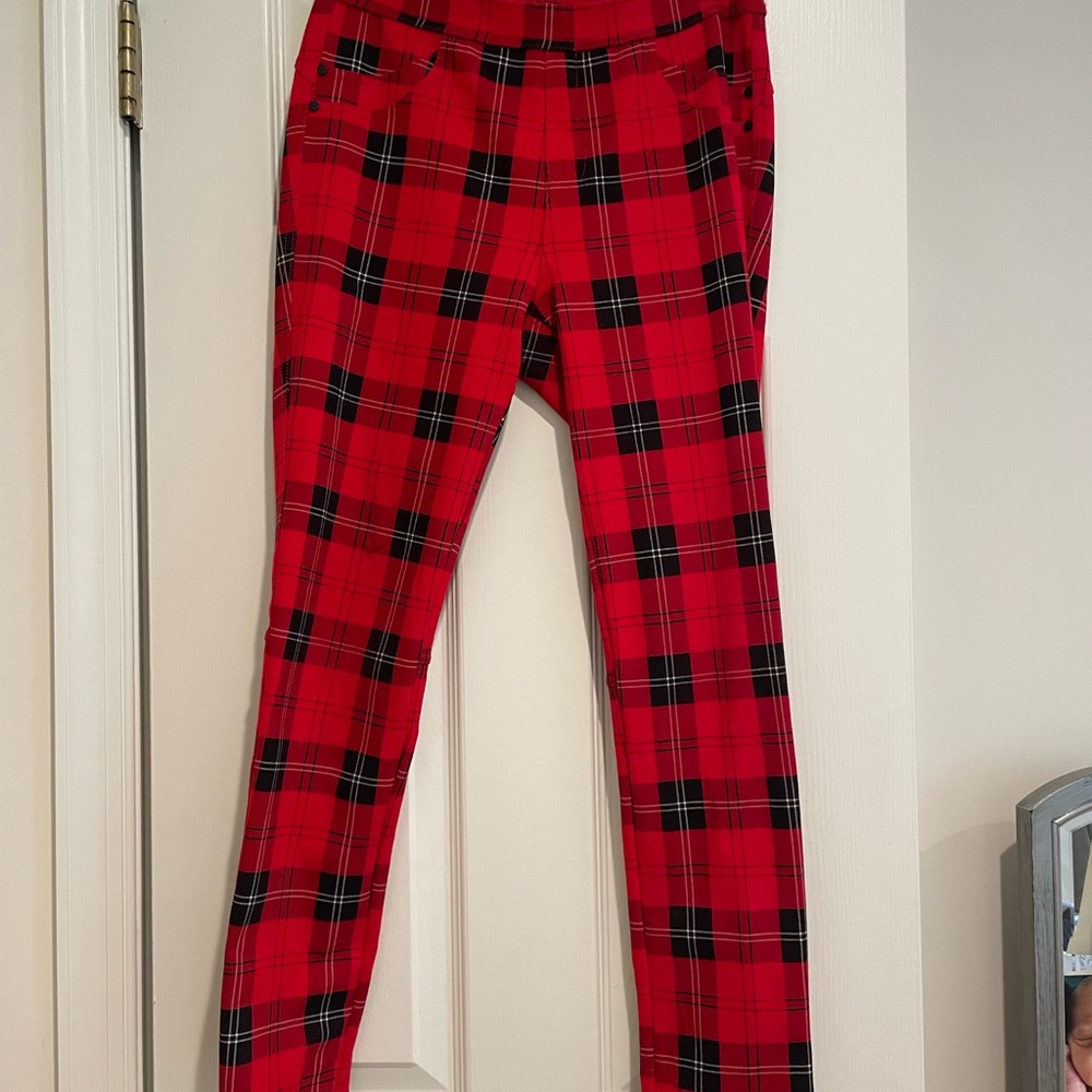 Red Plaid Pants